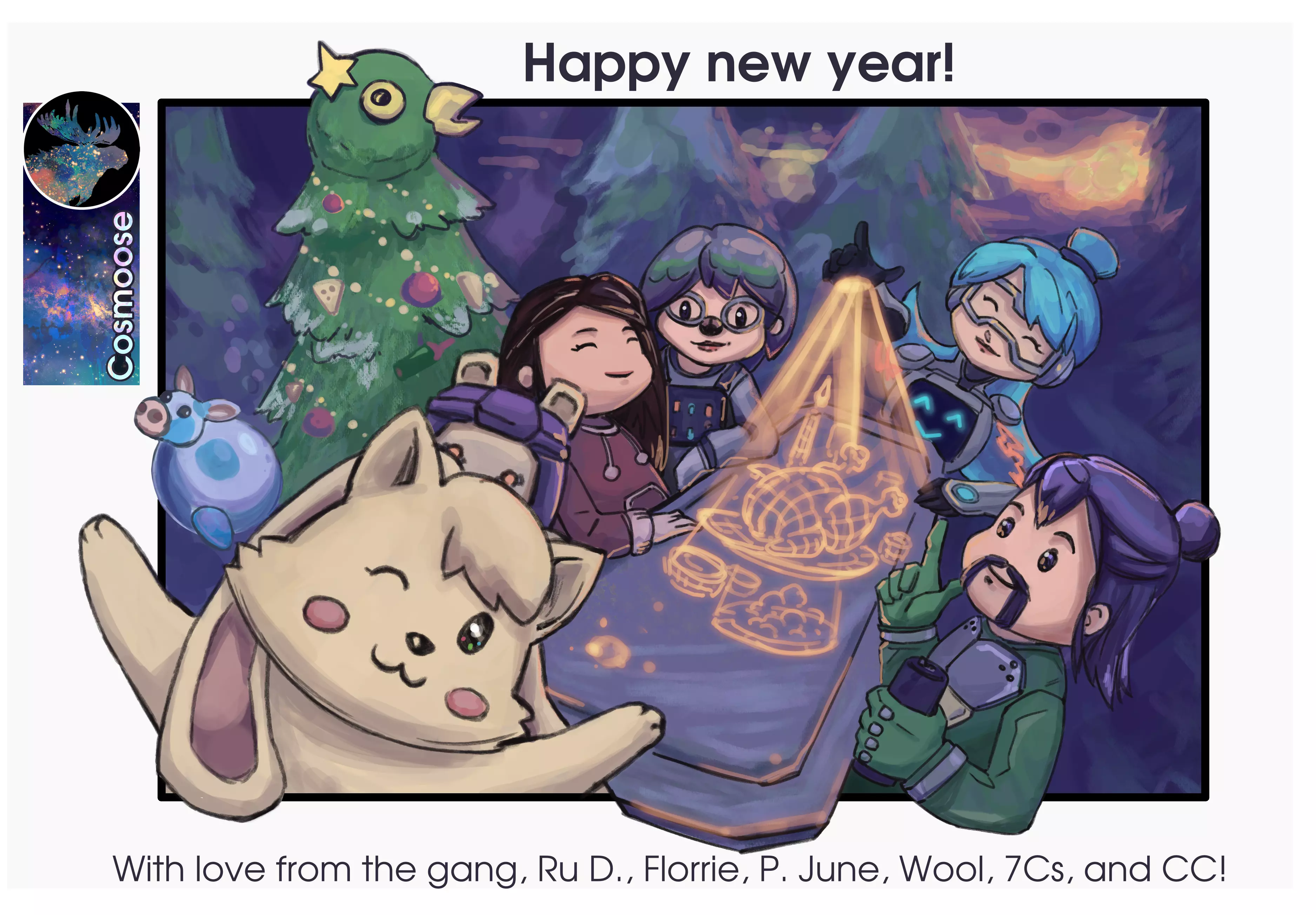 The gang sends their best wishes for the new year!